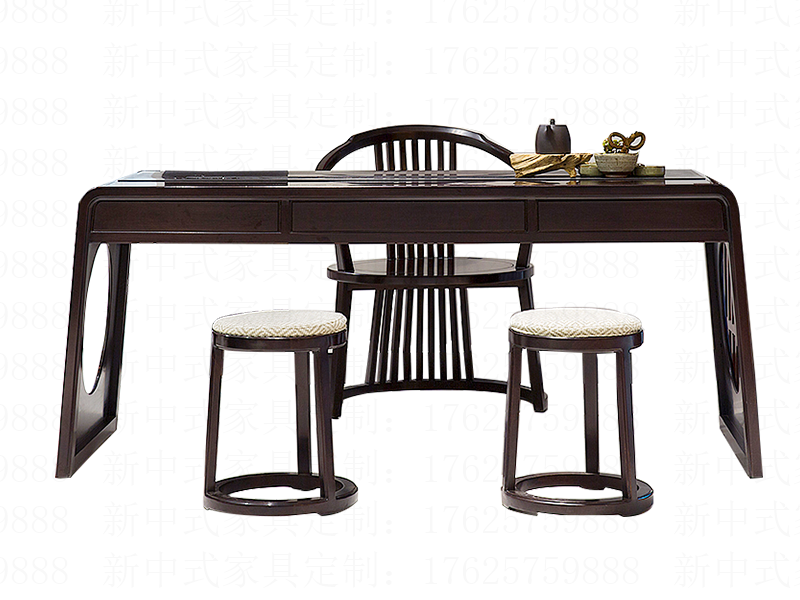 新中式茶室桌椅组合