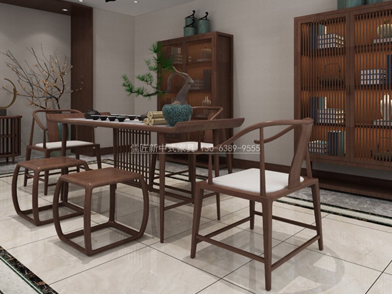 新中式茶室家具