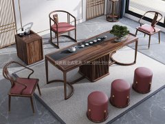 新中式茶桌椅R-2477